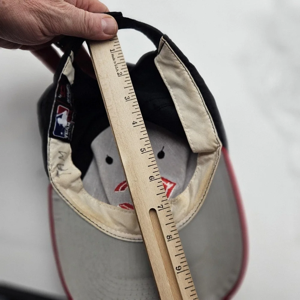 Cincinnati Reds Hat Cap Strap Back Youth Black Red MLB Baseball Kids